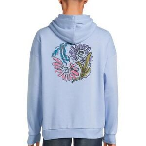 No Boundaries Blue Graphic Skull Hoodie Oversized XL NWT